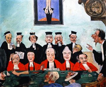The Wise Judges Artwork by James Ensor