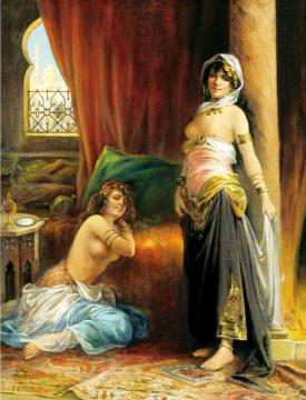 Harem Beauty Artwork by Henri Adrien Tanoux