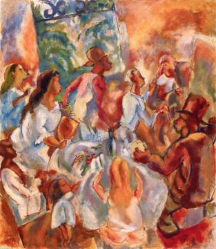 Cuban Hospitality Artwork by Jules Pascin