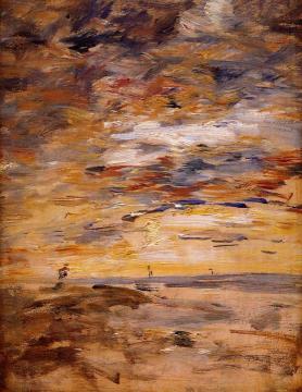 Sky at Sunset Artwork by Eugène-Louis Boudin