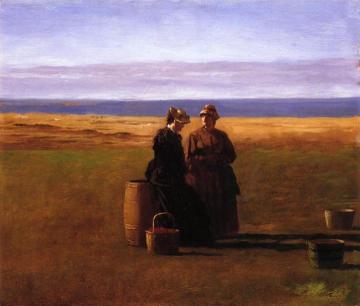 The Conversation Artwork by Eastman Johnson