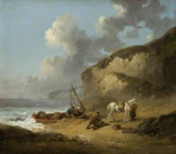 Sea-coast Scene, Smugglers Artwork by George Morland