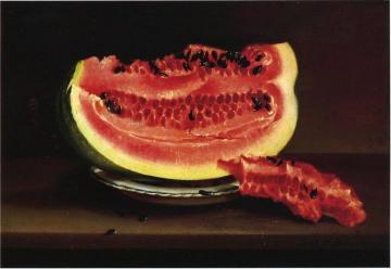 Still Life with Watermelon Artwork by Sarah Miriam Peale