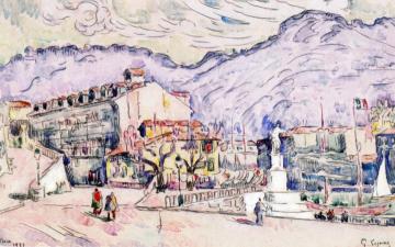 The Port of Nice Artwork by Paul Signac