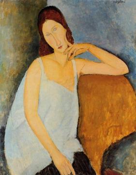 Portrait of Jeanne Hebuterne Artwork by Amedeo Modigliani