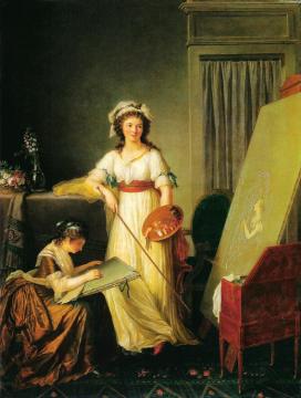 Atelier Of The Artist Artwork by Elisabeth Vigee Le Brun