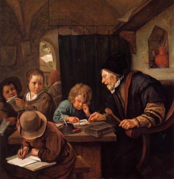 The Severe Teacher Artwork by Jan Steen