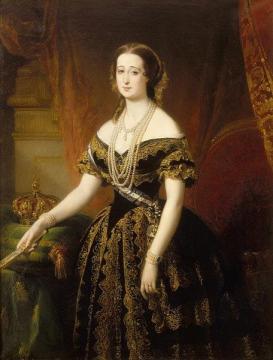 Portrait of Eugénie de Montijo Artwork by Edouard Louis Dubufe