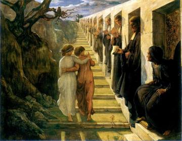 Poem Of The Soul 07, The Wrong Path Artwork by Louis Janmot