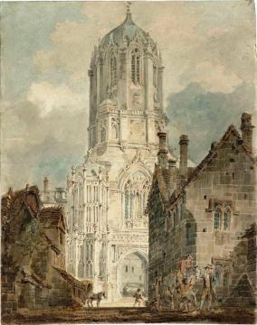 Oxford, Tom Tower, Christ Church Artwork by Joseph Mallord William Turner