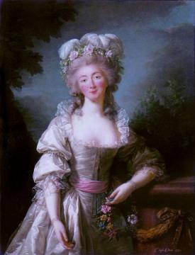 Portrait of Madame du Barry Artwork by Elisabeth Vigee Le Brun