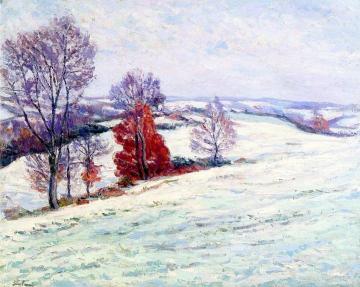 Snow at Crozant Artwork by Armand Guillaumin