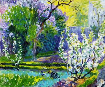 Garden in Spring Artwork by Henri Lebasque