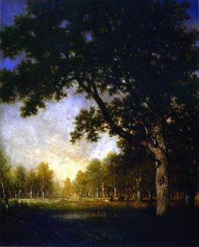 French Forest Scene Artwork by Gilbert Munger