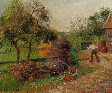Mother Lucien's Yard Artwork by Camille Pissarro