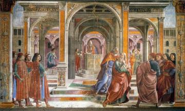 Expulsion of Joachim from the Temple Artwork by Domenico Ghirlandaio