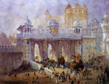 Palace Gate, Udaipur, India Artwork by Colin Campbell Cooper
