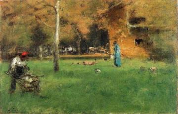 The Old Barn Artwork by George Inness
