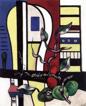 Composition with Three Fruit Artwork by Fernand Léger