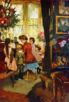 Kathleen Newton at the Piano Artwork by James Tissot