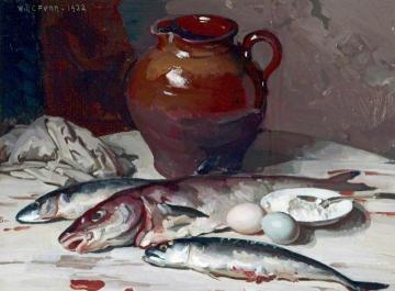 Still Life with Fish Artwork by William Charles Penn