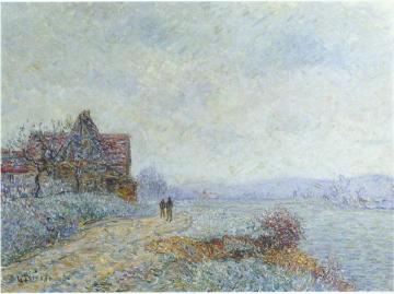 Fog by the Seine Artwork by Gustave Loiseau