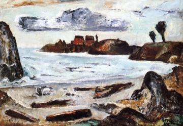 Low Tide, California Artwork by Bror Julius Olsson Nordfeldt