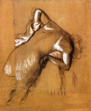 Nude Woman, Standing, Wiping Herself Artwork by Edgar Degas