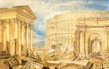 Antiquities of Pola Artwork by Joseph Mallord William Turner