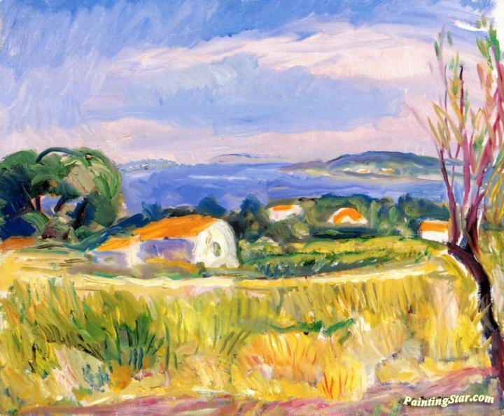 Saint-Tropez Landscape Artwork by Charles Camoin