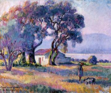 A Girl by the Lake Artwork by Henri Lebasque