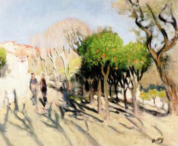 A Walk in the Sun Artwork by Pierre Eugène Montézin
