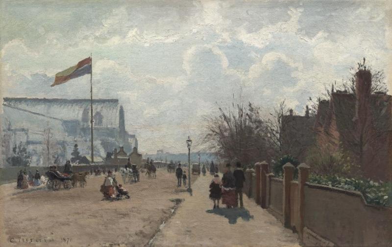 The Crystal Palace, London Artwork by Camille Pissarro