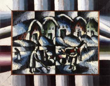 Snow Shovelers Artwork by Arthur Segal