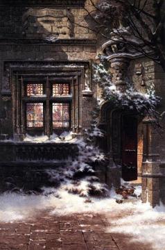 Christmas Morning, Hotel De Cluny Artwork by Edwin Deakin