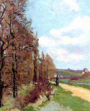 Landscape of Ile de France Artwork by Armand Guillaumin