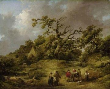 Landscape with Figures Artwork by George Morland
