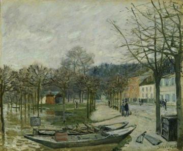 The Flood at Port-Marly Artwork by Alfred Sisley