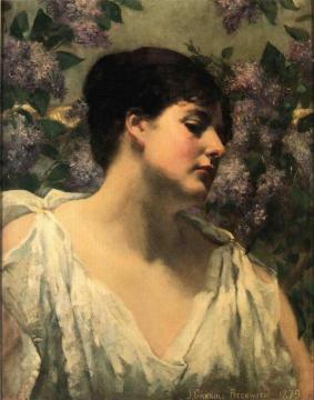 Under the Lilacs Artwork by James Carroll Beckwith