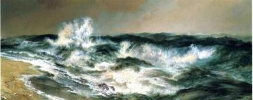 The Much Resounding Sea Artwork by Thomas Moran