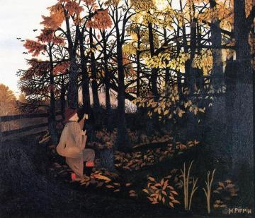 The Squirrel Hunter Artwork by Horace Pippin