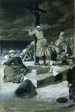 Study for Awaiting the Absent Artwork by Charles Stanley Reinhart