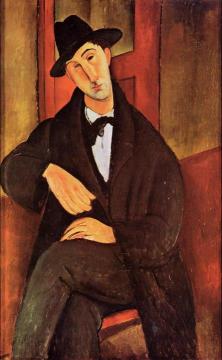 Portrait of Mario Varvogli Artwork by Amedeo Modigliani