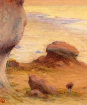 Rocks at Yport Artwork by Claude-Emil Schuffenecker