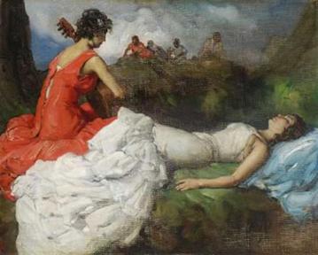 Dos gitanas Artwork by Francisco Rodriguez Sanchez Clement