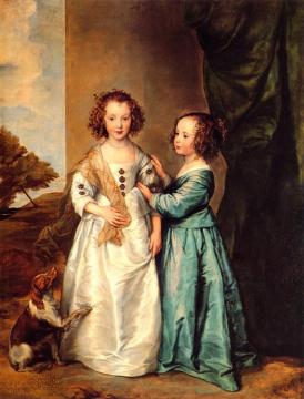 Philadelphia and Elizabeth Wharton Artwork by Anthony van Dyck