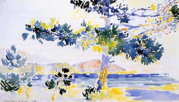Saint-Clair Landscape Artwork by Henri Edmond Cross