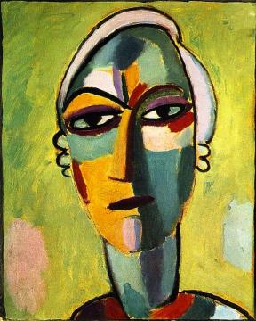 Mystical Head: Galka Fatum - Fate Artwork by Alexej Jawlensky