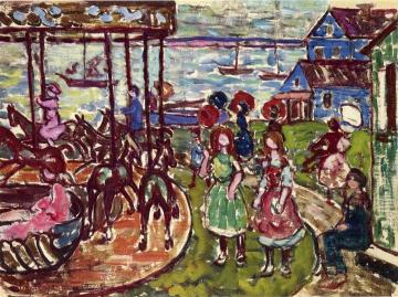 Merry-Go-Round Artwork by Maurice Prendergast