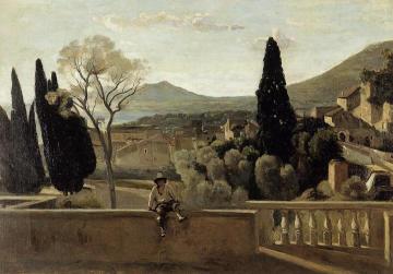 View of Tivoli (after Corot) Artwork by Berthe Morisot